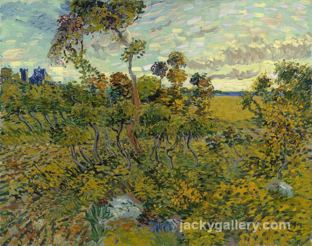Sunset at Montmajour, Van Gogh painting